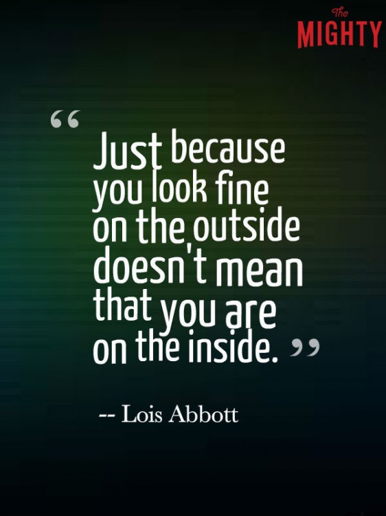 celiac disease meme: Just because you look fine on the outside doesn't mean that you are on the inside