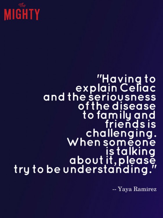 celiac disease meme: Having to explain celiac and the seriousness of the disease to family and friends is challenging. 