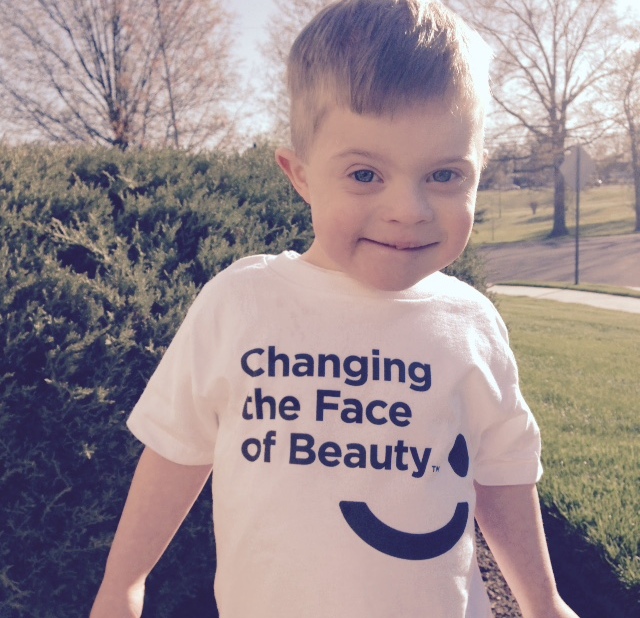little boy in changing the face of beauty shirt