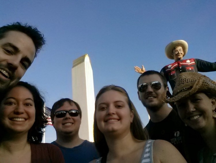 Amber Nicole celebrated her birthday with friends and Big Tex in 2014.