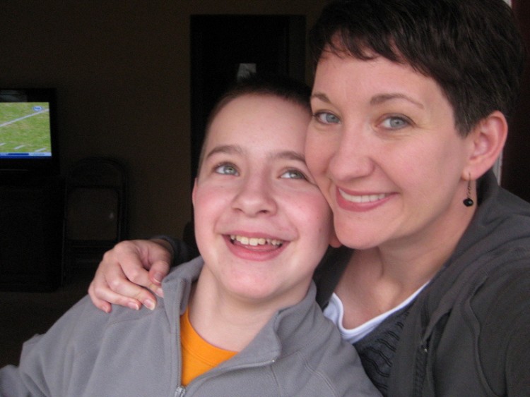 Tyann Sheldon Rouw and her son