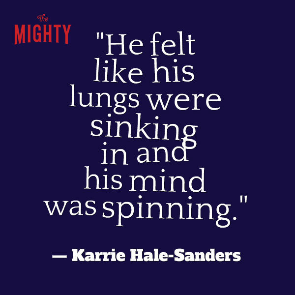 Mental Health meme: He felt like his lungs were sinking in and his mind was spinning.
