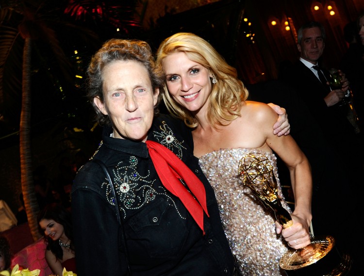 LOS ANGELES, CA - AUGUST 29: Temple Grandin and Claire Danes attend HBO's Annual Emmy Awards Post Award Reception at The Plaza at the Pacific Design Center on August 29, 2010 in Los Angeles, California. (Photo by Michael Buckner/Getty Images)