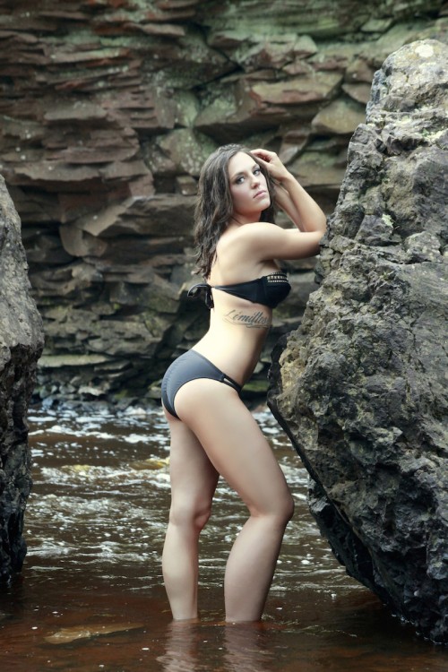 Meagan Barnard in a bikini