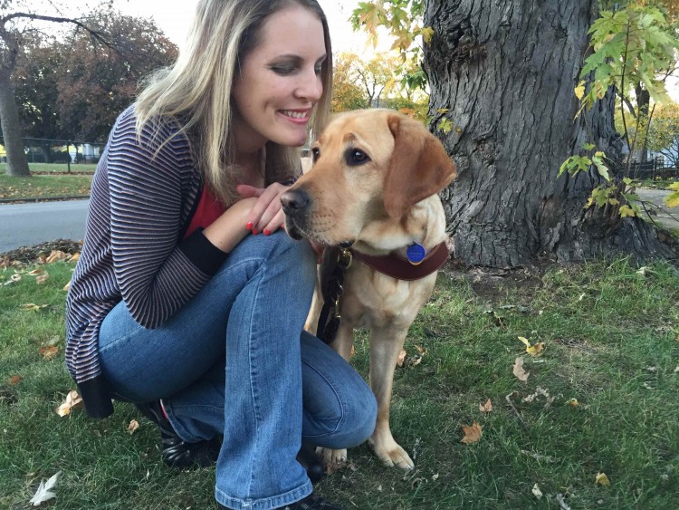 joy thomas and dog