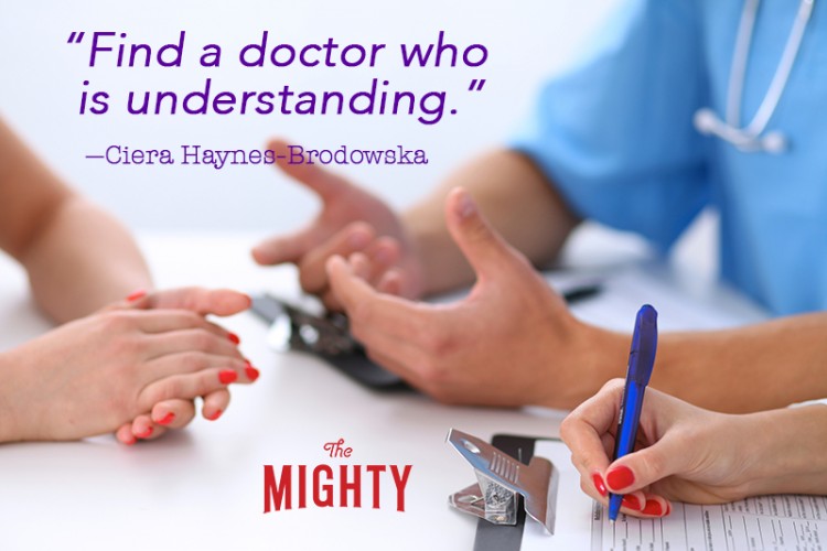 Doctor and patient are discussing something