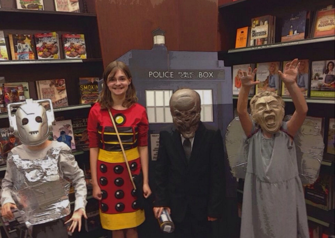 Kids at Barnes and Noble Doctor Who “Get Pop -Cultured” event
