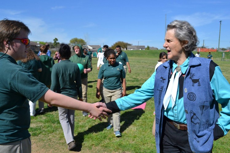 Temple Grandin Visits The Monarch School and Institute