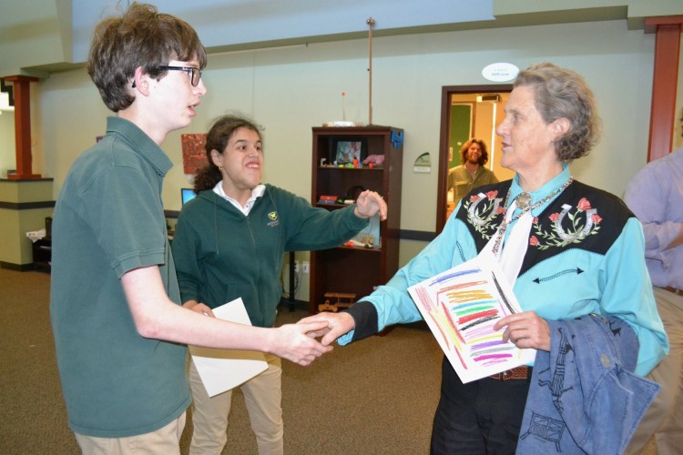 Temple Grandin Visits The Monarch School and Institute