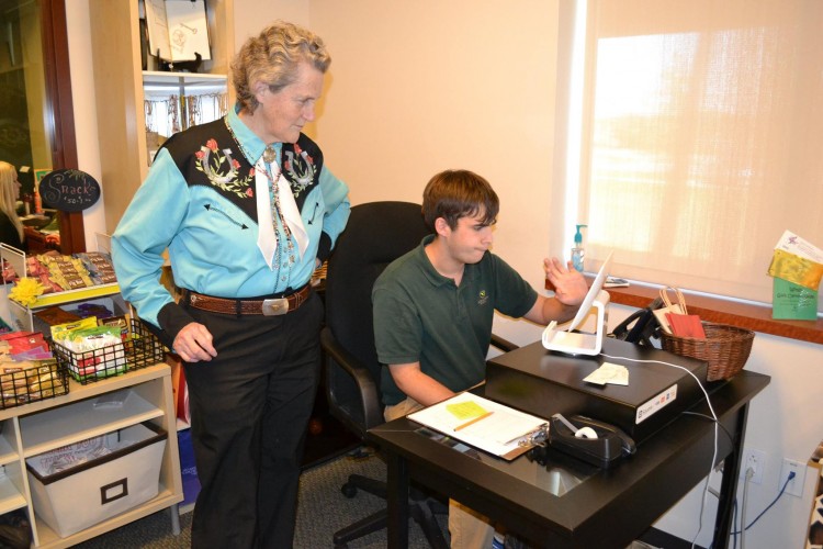 Temple Grandin Visits The Monarch School and Institute