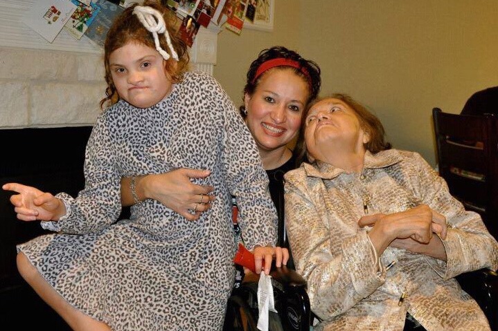 Monica McDivitt with her mother and daughter