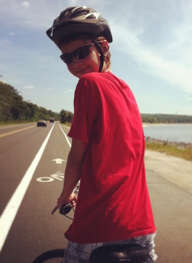 boy on bike