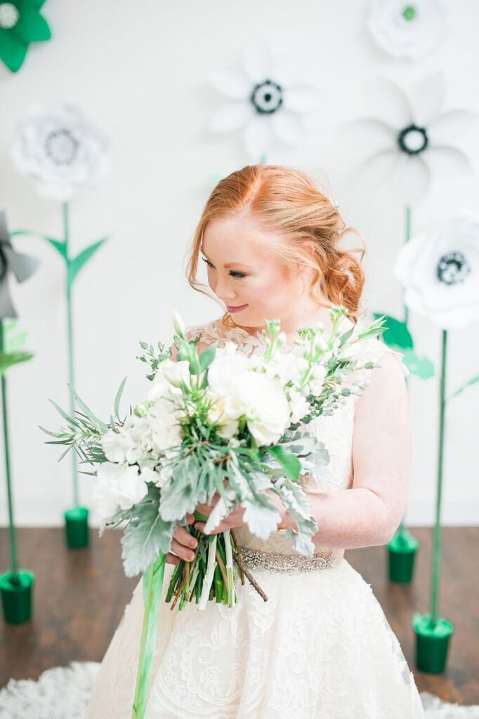 madeline stuart holding bouquet