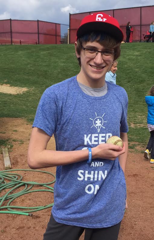 ryan smiling on a baseball field