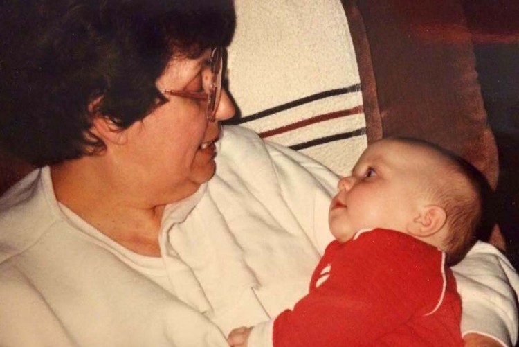 Tatyanna Blaylock when she was baby with her grandmother.