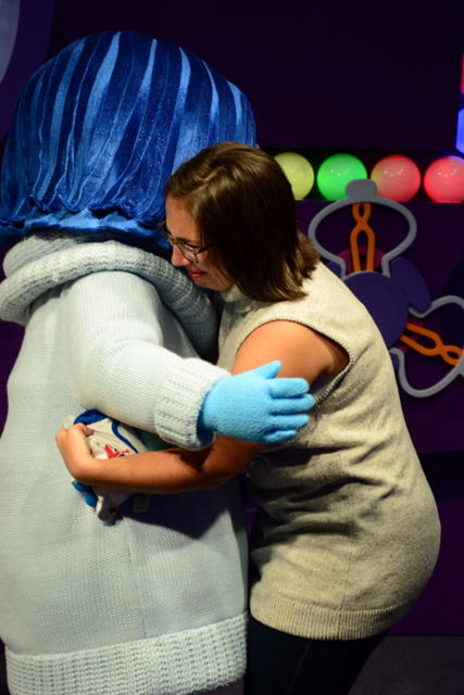 Natalie meeting Sadness from "Inside Out"