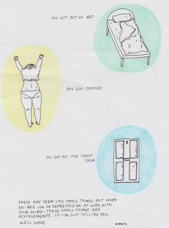 meme of drawings of person getting out of bed