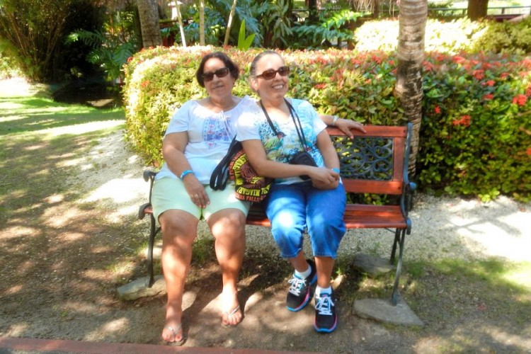 Juana Ortiz, left, with her mother