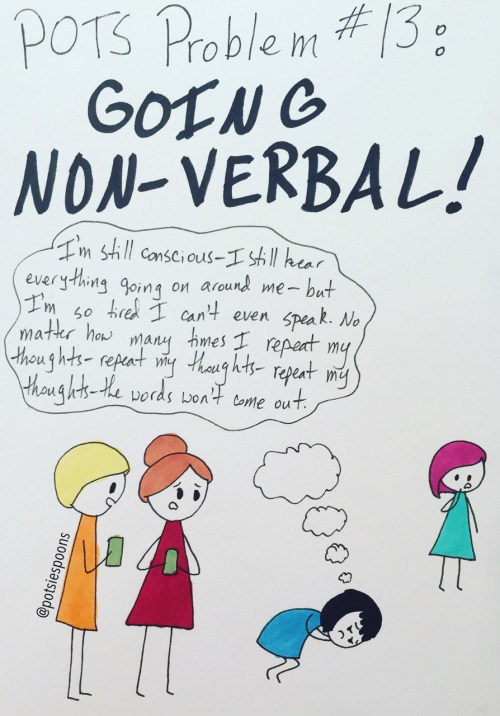 Comic describing going non-verbal