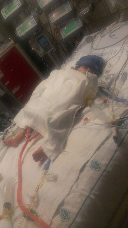 Ariel May in the ICU