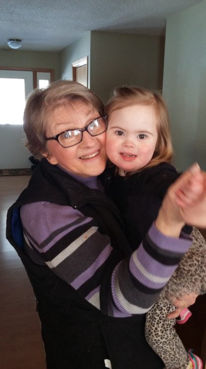 Willow dancing with her grandma.