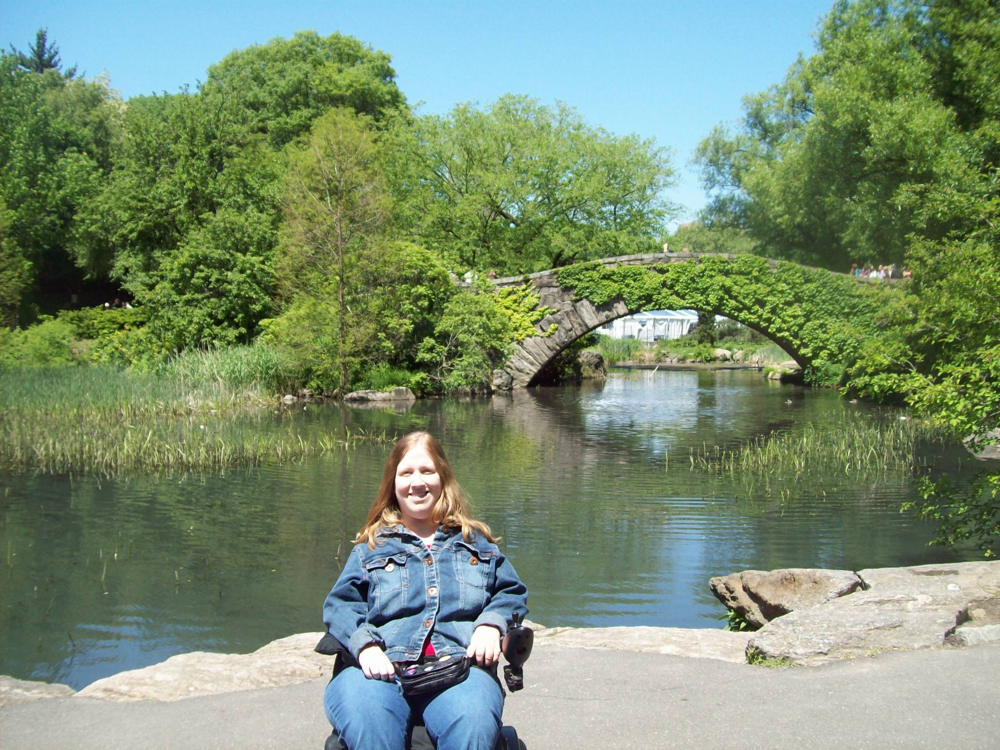 Karin in Central Park, 2010.