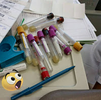 vials of blood work