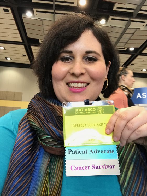 woman cancer survivor at conference