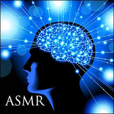 image of a person's brain with 'ASMR' text