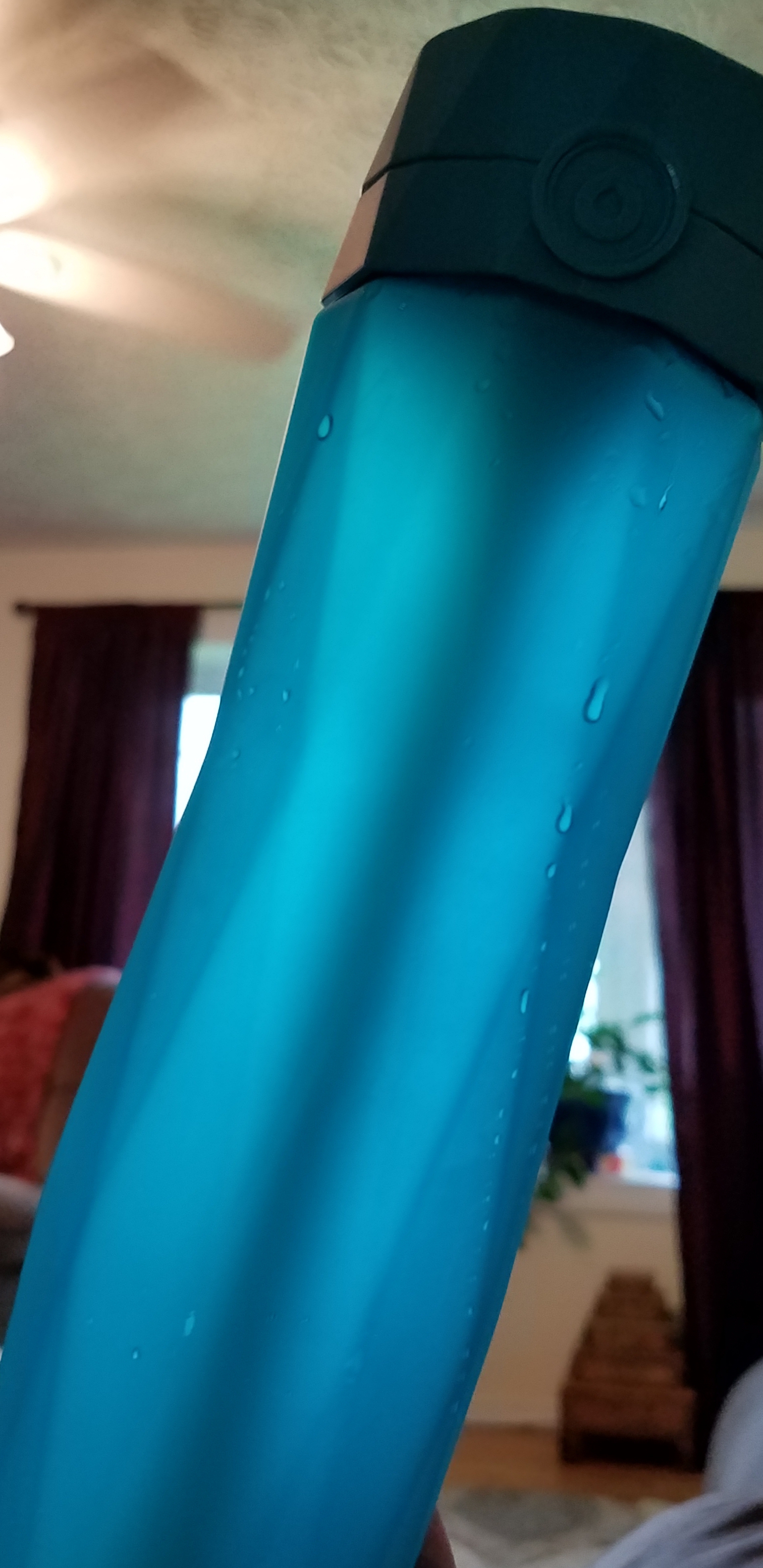 Blue water bottle