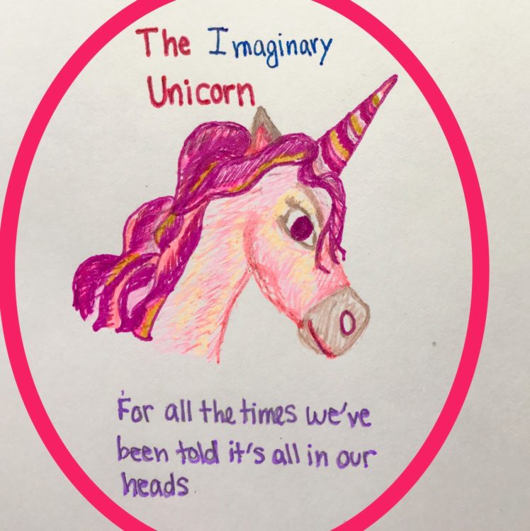 the imaginary unicorn mascot