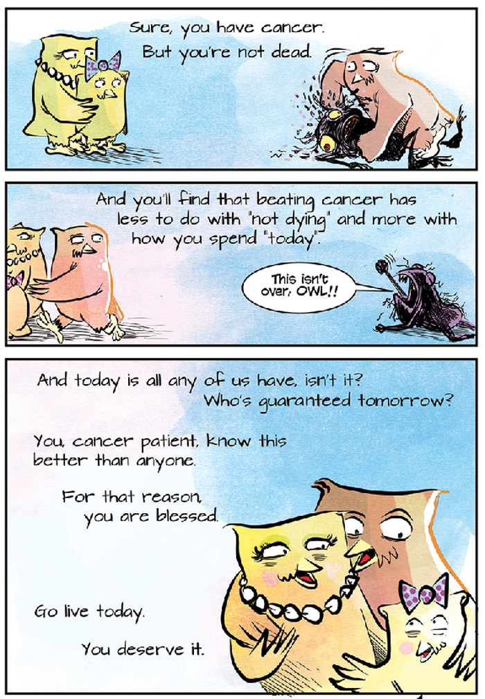 Cancer Owl Comic Hopeful