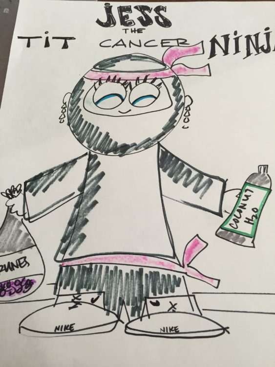 jessica sliwerski tit cancer ninja drawing