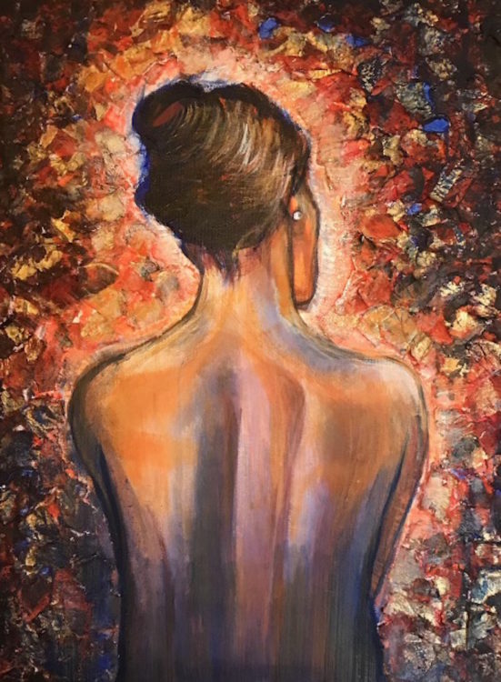 painting of a woman's back by the author