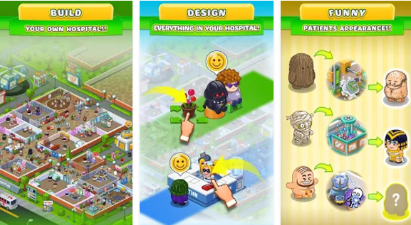 screenshot of fun hospital tycoon game