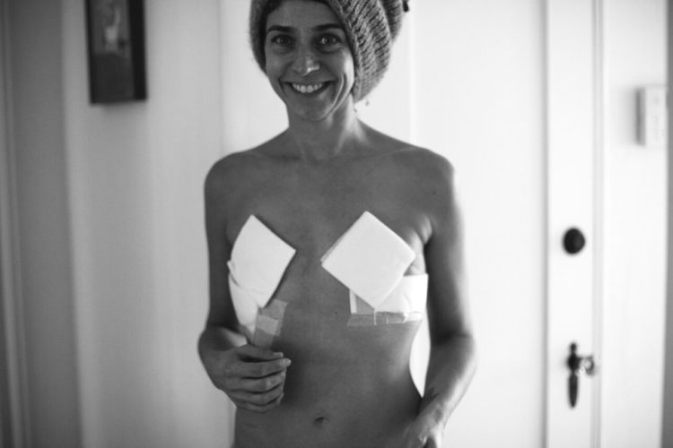 Samantha Paige post mastectomy photo