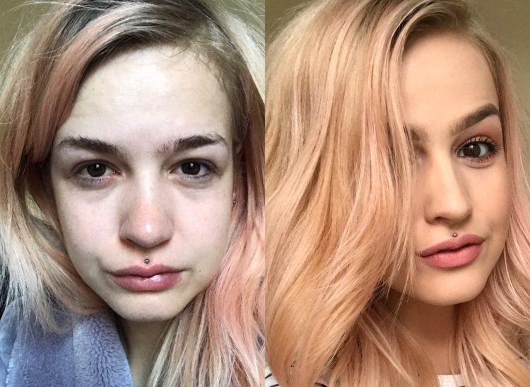 lauren ward before and after makeup