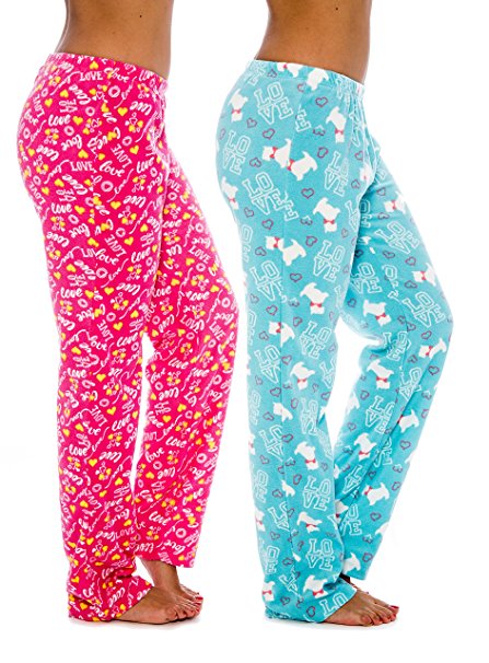 pink and blue pajama bottoms