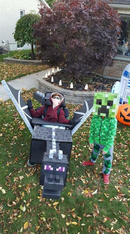 DIY Minecraft Ender Dragon Costume