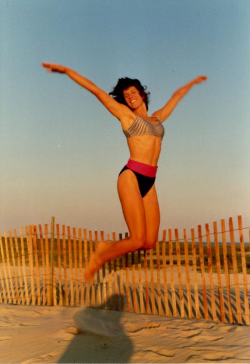 woman dancing on jones beach