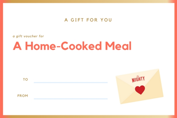 a coupon for a home cooked meal
