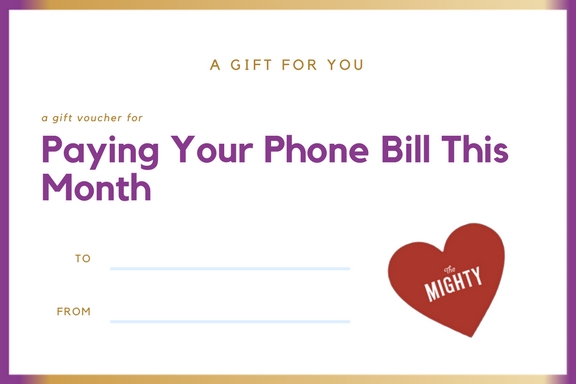 a coupon for paying your phone bill this month
