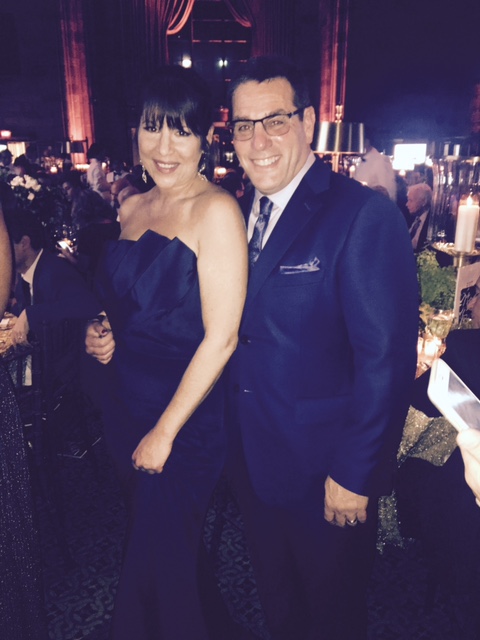 man and woman at the global lyme alliance gala in new york