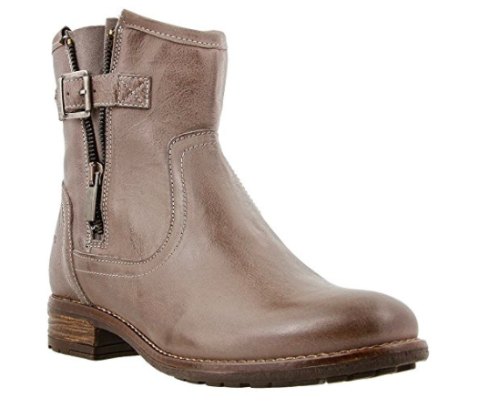 taos ankle boot with strap and zip up side