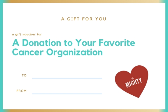 cancer organization gift voucher