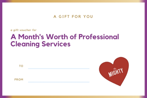 professional cleaning service cancer gift voucher