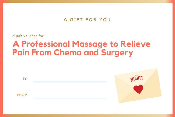 massage cancer gift voucher