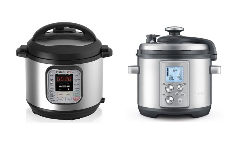instapot and breville pressure cookers