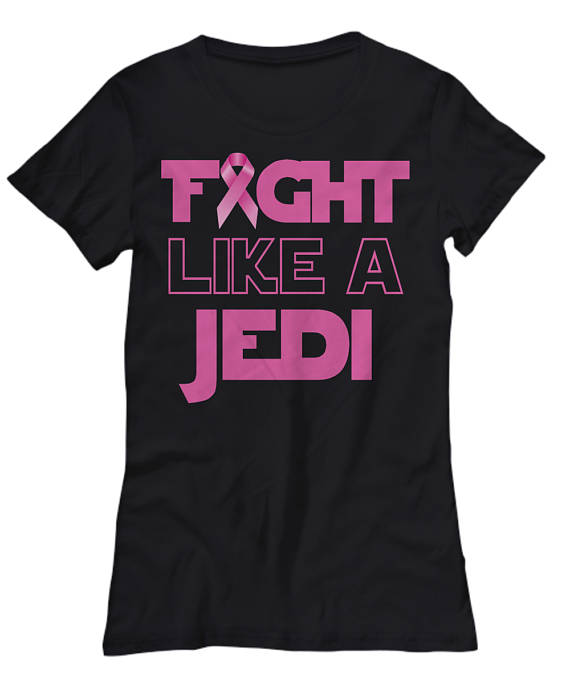 fight like a jedi breast cancer shirt