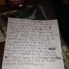 handwritten letter from Brittany Adler